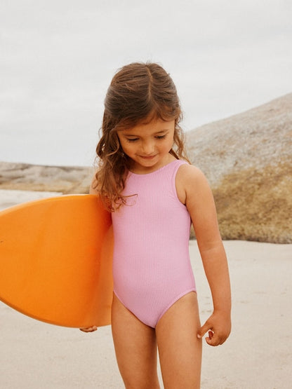 Light Pink Crinkle Swimsuit (3mths-7yrs) - Size 3-6 Months (62-68cm)