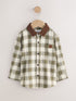 Green/Ecru Long Sleeve Check Shirt (3mths-7yrs) - Green/Ecru / 12-18 Months (80-86cm)