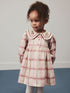 Pink Check Long Sleeve Collar Dress (3mths-8yrs) - Pink Check Long Sleeve Collar / 12-18 Months (80-86cm)