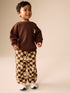 Brown Long Sleeve Top and Trousers Set (3mths-7yrs) - Brown / 12-18 Months (80-86cm)