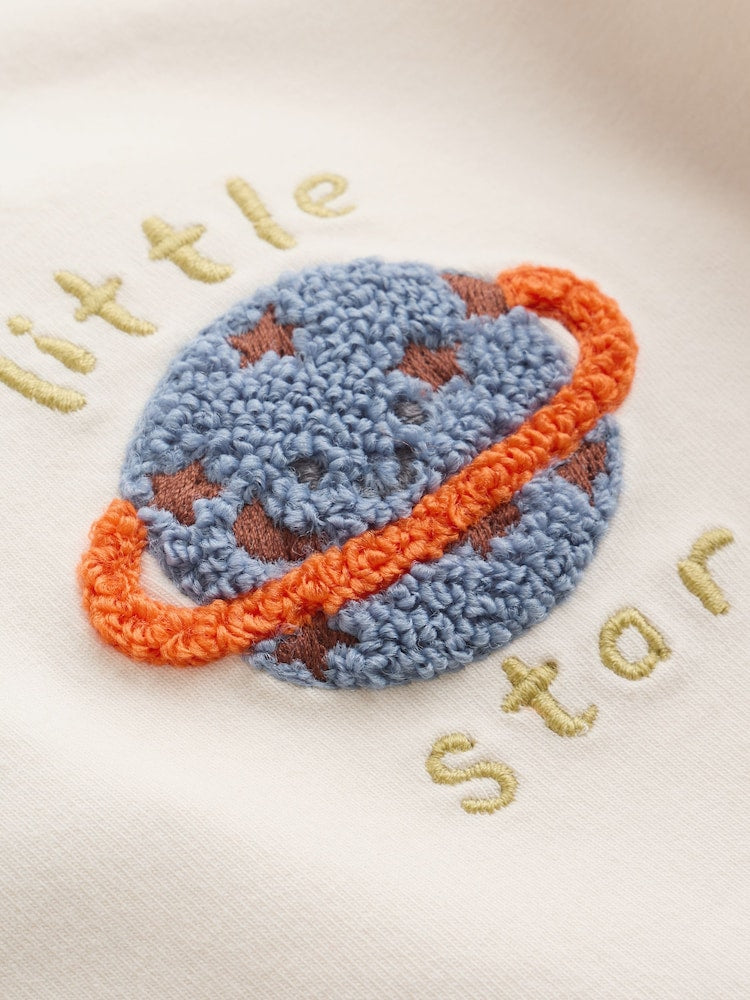 Neutral/Blue Space Top and Leggings Baby Set (0mths-2yrs)