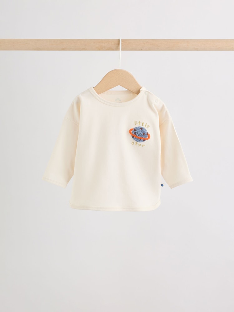 Neutral/Blue Space Top and Leggings Baby Set (0mths-2yrs)
