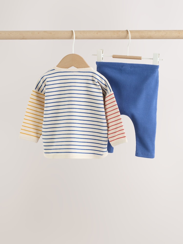 Red/Blue Safari Animals Top and Leggings Baby Set (0mths-2yrs)