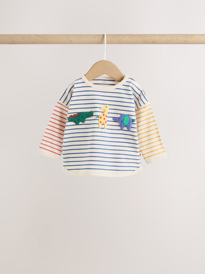 Red/Blue Safari Animals Top and Leggings Baby Set (0mths-2yrs)