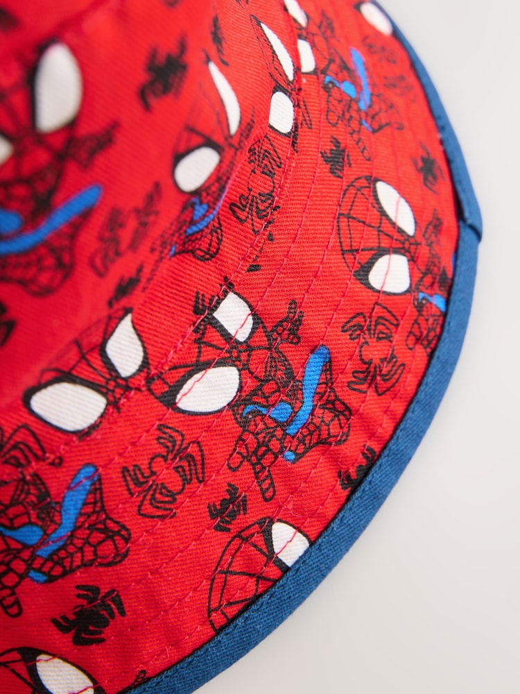 Red/Navy Blue Spidey and His Amazing Friends Buckey Hat (1-10yrs) - Size 1-2 Years (80-92cm)