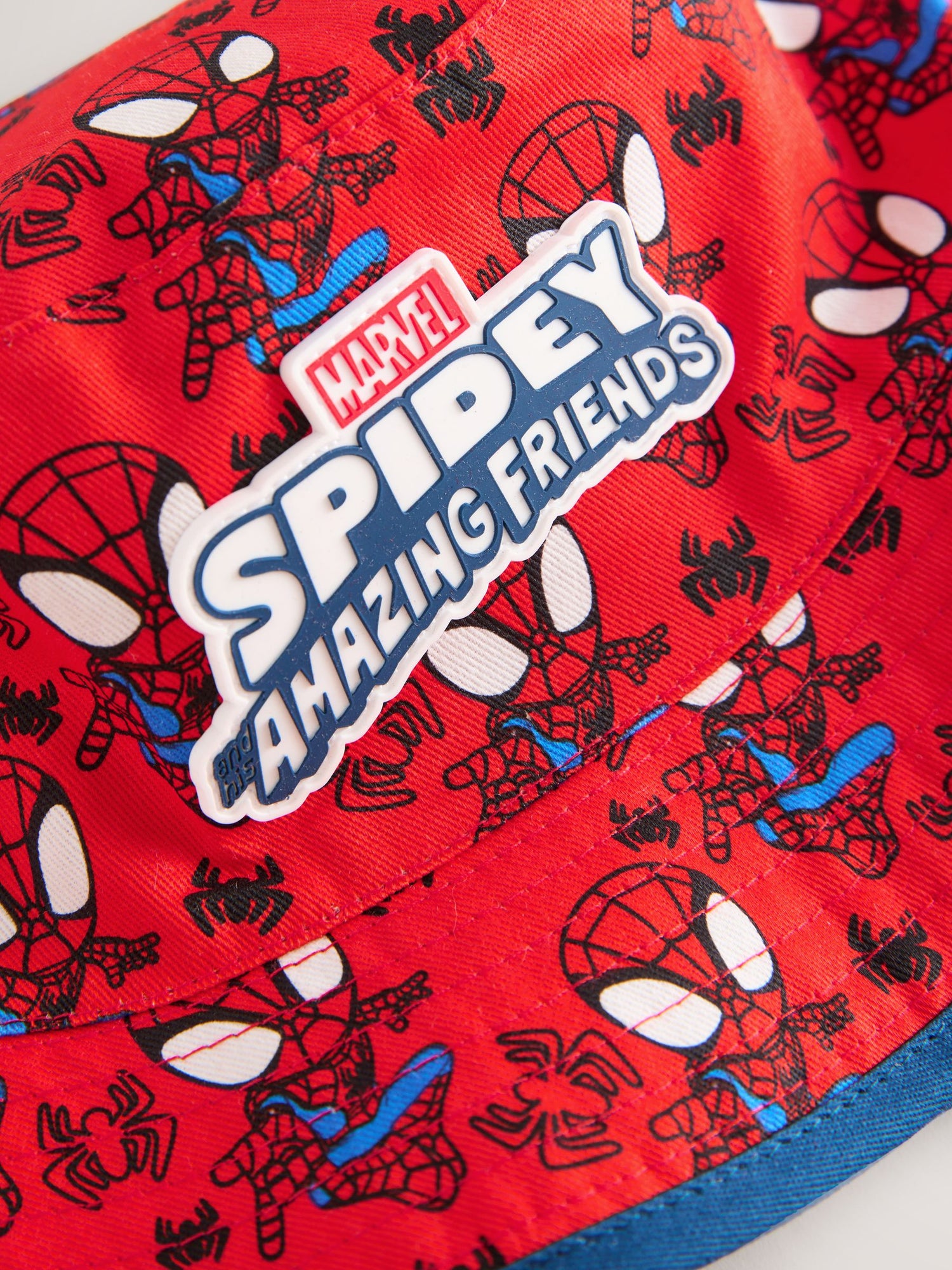 Red/Navy Blue Spidey and His Amazing Friends Buckey Hat (1-10yrs) - Size 1-2 Years (80-92cm)