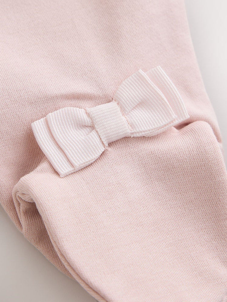 Baker by Ted Baker Pale Pink Cotton Printed Sleepsuits 3 Pack