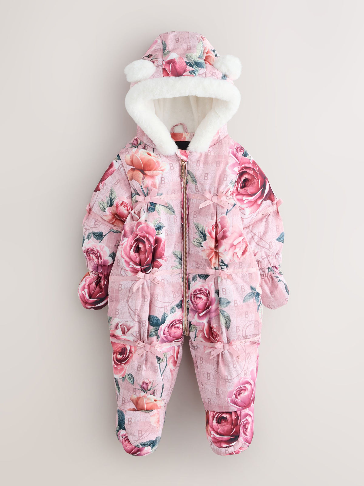 Baker by Ted Baker Print Shower Resistant Floral Printed Padded Snowsuit - Print / Up To 3 Months (50 - 62cm)