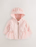 Baker by Ted Baker Pink Jacquard Quilted Mesh Peplum Jacket