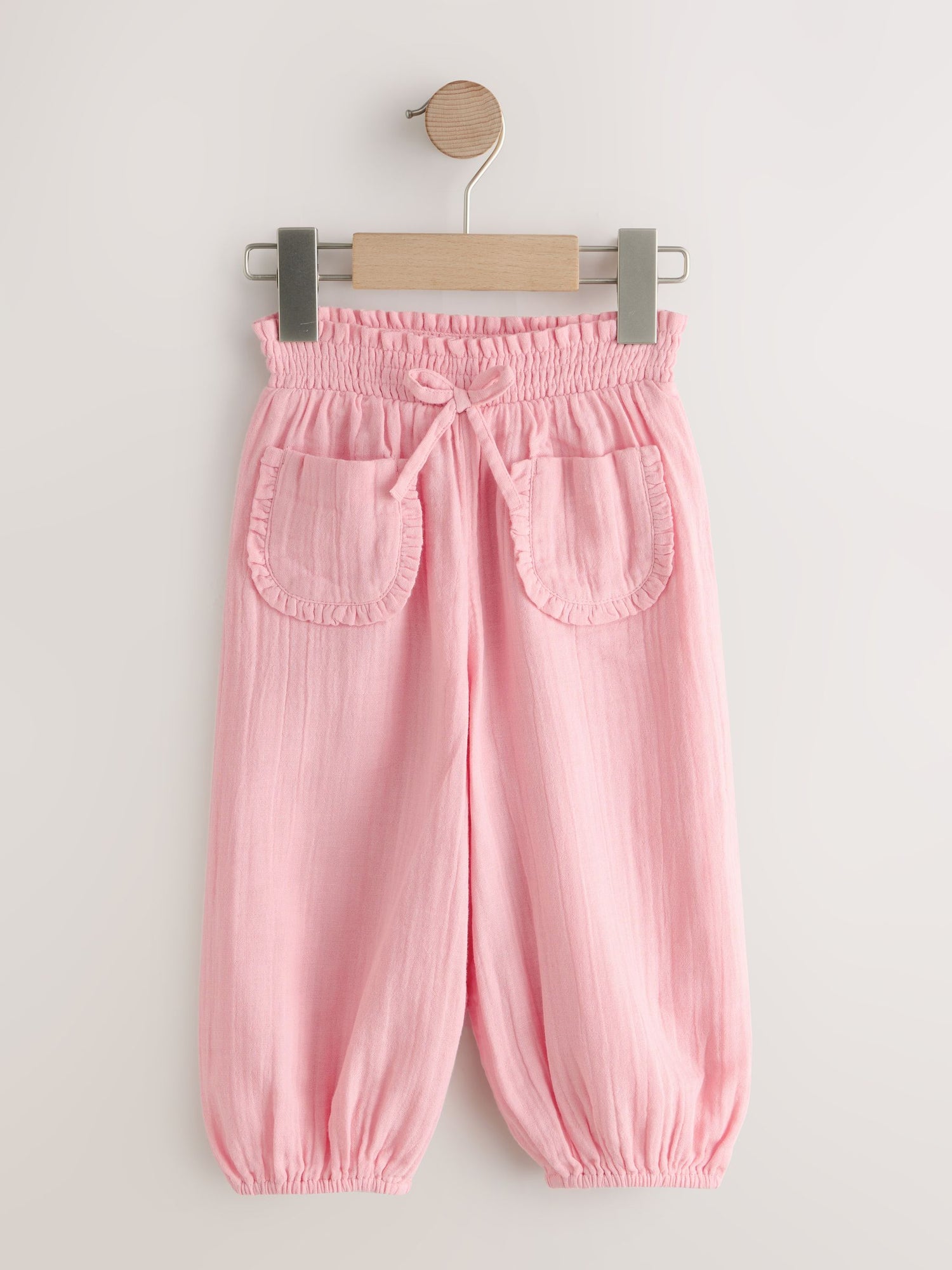 Light Pink Pull On Trousers (3mths-7yrs) - Size 3-6 Months (62-68cm)