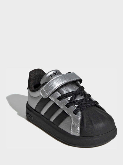 adidas Grey Streettalk Elastic Lace Infant Trainers