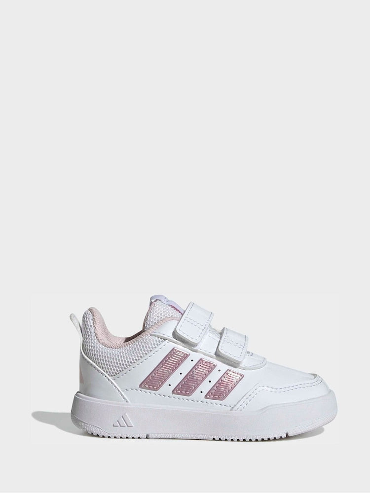 adidas Pink/White Hook and Loop Tensaur Sport 3.0 Infant Trainers