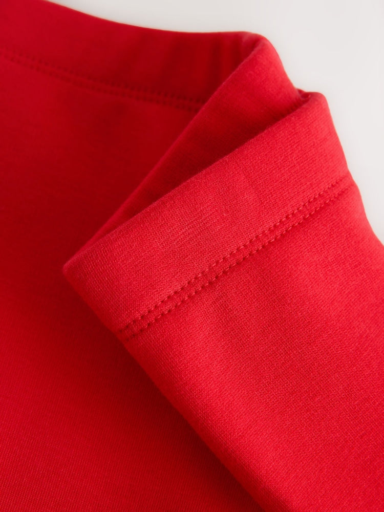Red Cosy Fleece Lined Leggings (3mths-7yrs)