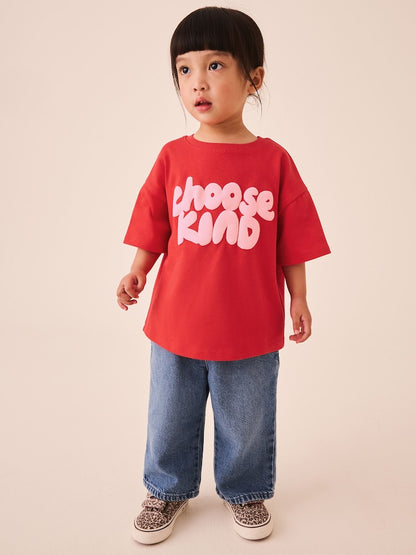 Red Short Sleeve T-Shirt (3mths-7yrs)