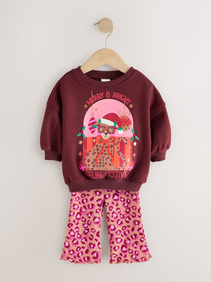 Pink Christmas Leopard