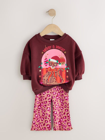 Pink Christmas Leopard