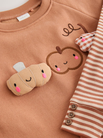 Orange Little Pumpkin Sweatshirt and Legging Set (3mths-7yrs)