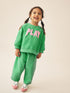 Green Play Crew Neck Sweatshirt and Barrel Trousers Set (3mths-7yrs)