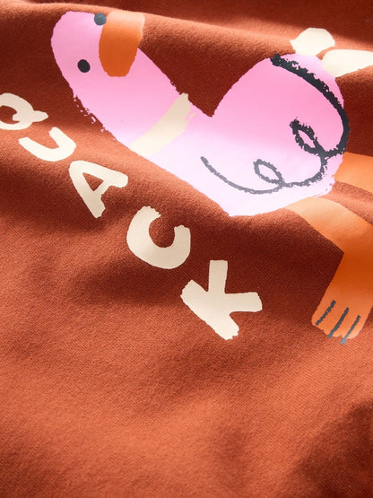 Navy Stripe Duck Crew Neck Sweatshirt and Barrel