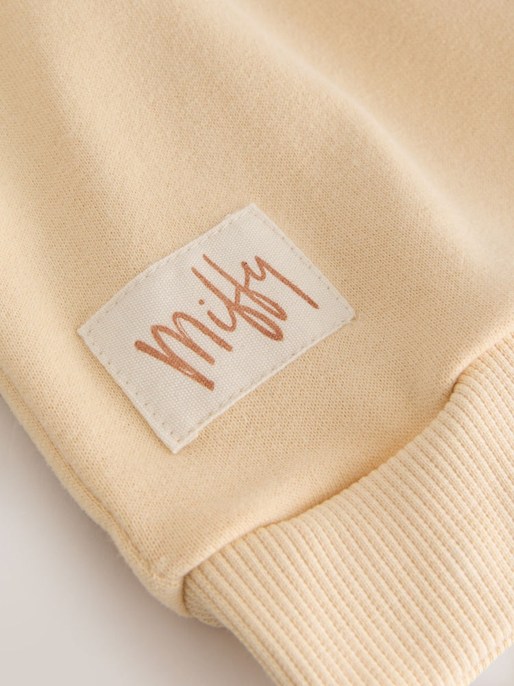 Miffy Light Yellow Stripe Sweatshirt and Wide Leg Set (3mths-7yrs)