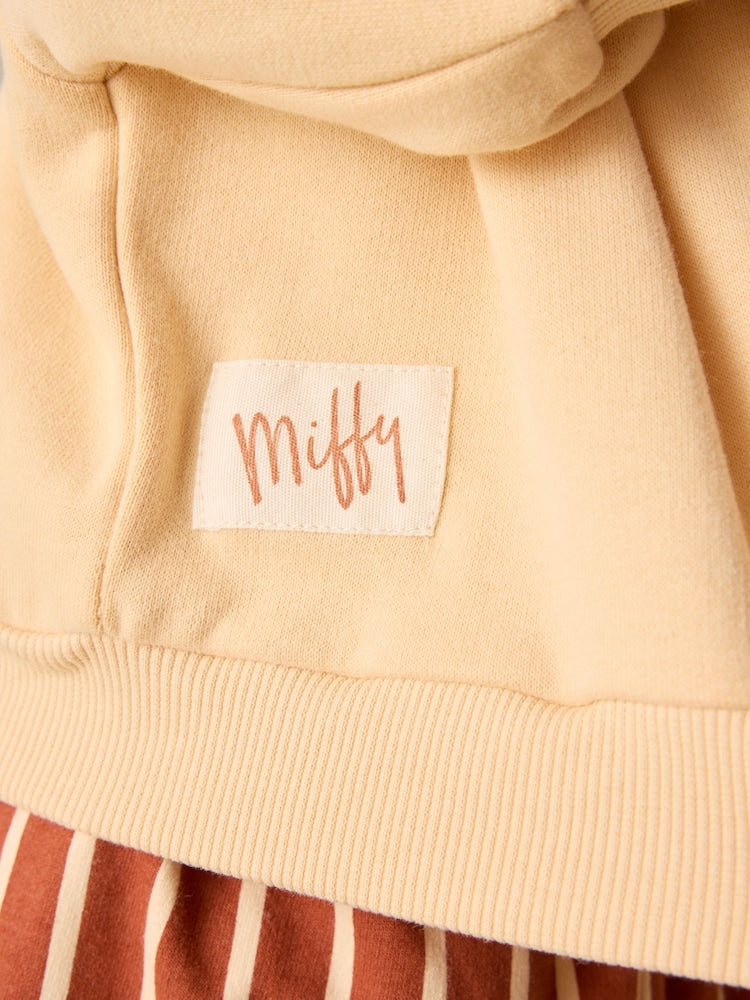 Miffy Light Yellow Stripe Sweatshirt and Wide Leg Set (3mths-7yrs)