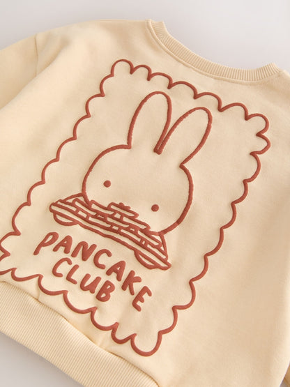 Miffy Light Yellow Stripe Sweatshirt and Wide Leg Set (3mths-7yrs)