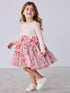 Baker by Ted Baker Pink Floral Tiered Mesh Mockable Dress - Size Up To 3 Months (50 - 62cm)