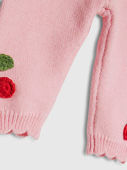 River Island Pink Strawberry &amp; Cherry Cardigan Set