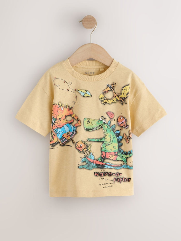 Multi Short Sleeve Graphic T-Shirts 3 Pack (3mths-7yrs)