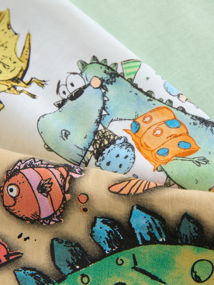 Multi Short Sleeve Graphic T-Shirts 3 Pack (3mths-7yrs)