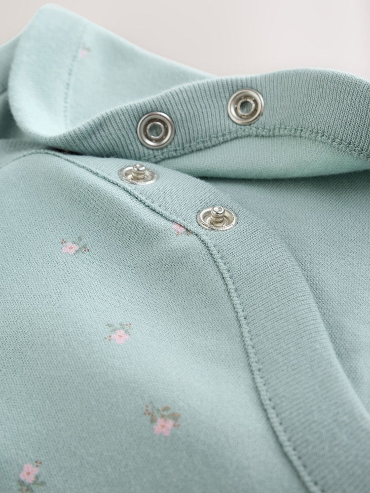 Lilac/Sage Fairy Mouse Long Sleeve Baby Bodysuits 5 Pack
