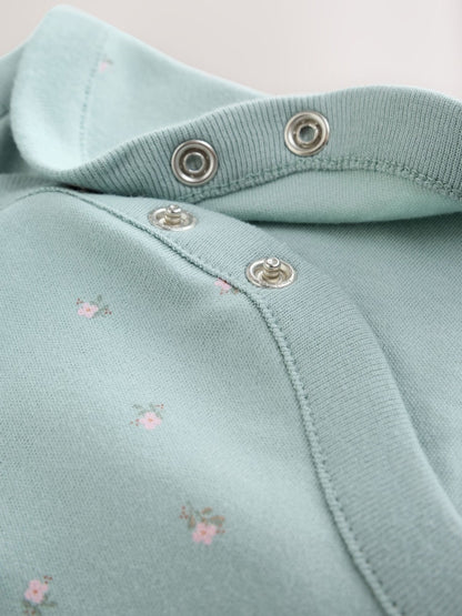 Lilac/Sage Fairy Mouse Long Sleeve Baby Bodysuits 5 Pack