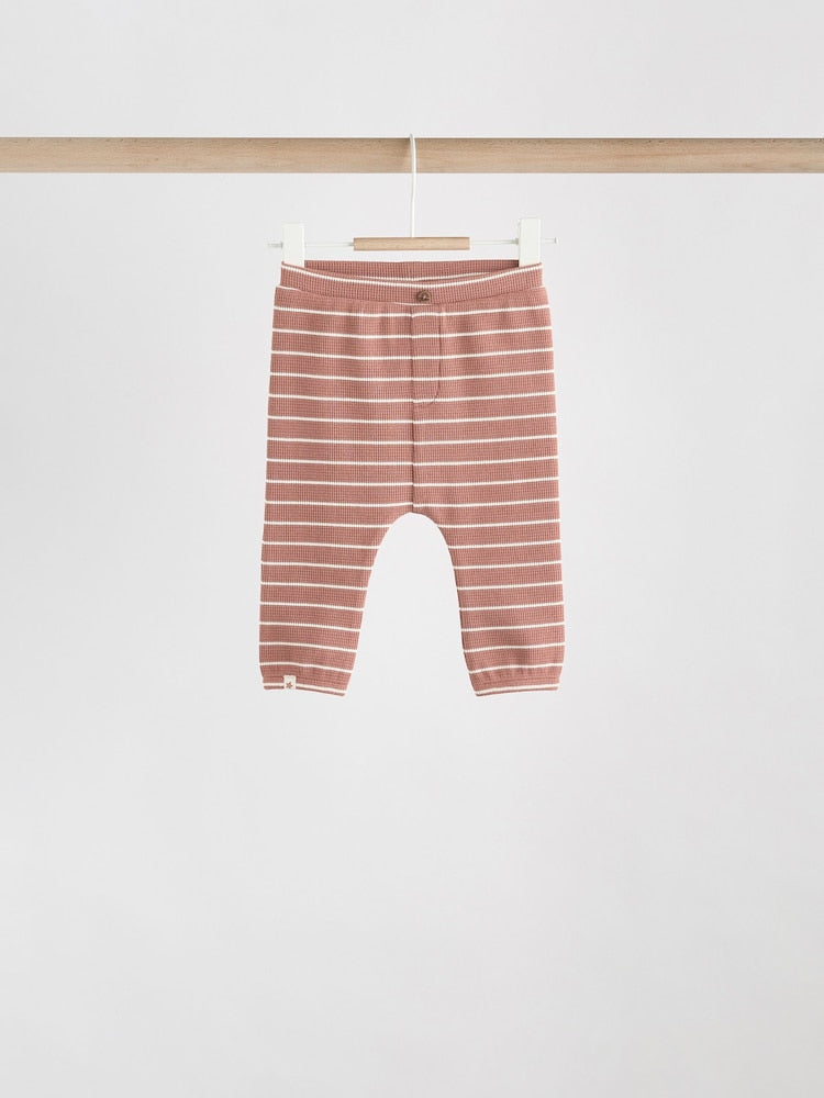 Green/Blue/Brown Stripe Baby Top &amp; Leggings Set 6 Piece (0mths-3yrs)
