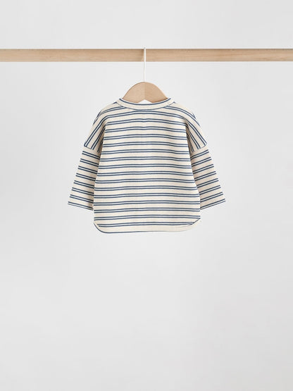 Green/Blue/Brown Stripe Baby Top &amp; Leggings Set 6 Piece (0mths-3yrs)