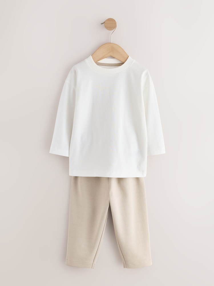 Cream Smart Jacket Top &amp; Trousers Set 3 Piece (3mths-7yrs)