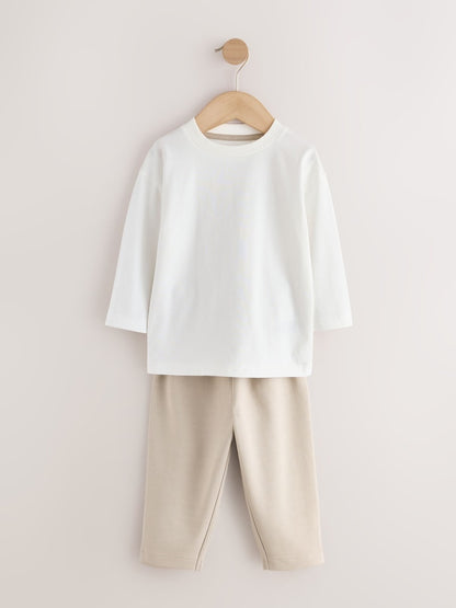 Cream Smart Jacket Top &amp; Trousers Set 3 Piece (3mths-7yrs)