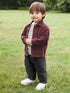 Burgundy Red Smart Jacket Top & Trousers Set 3 Piece (3mths-7yrs) - Burgundy Red / 12-18 Months (80-86cm)