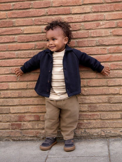 Dark Navy Smart Jacket Top &amp; Trousers Set 3 Piece (3mths-7yrs) - Dark Navy / 12-18 Months (80-86cm)