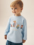 Light Blue Embroidered Letter to Santa Mouse Long Sleeve Christmas T-Shirt (3mths-7yrs) - 12-18 Months (80-86cm)