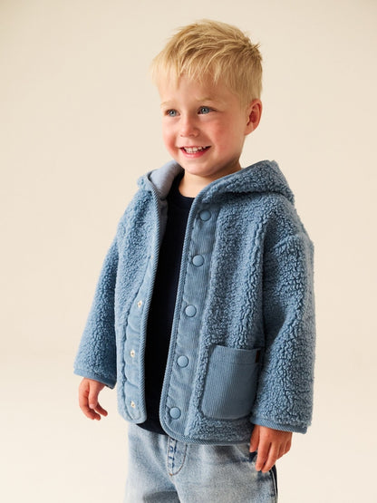 Blue Hooded Fleece (3mths-7yrs) - Blue / 12-18 Months (80-86cm)