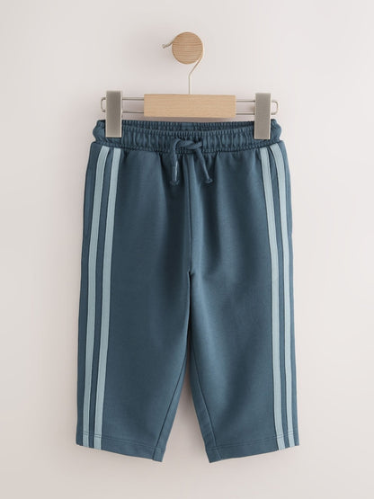 Teal Blue Wide Leg Side Stripe Joggers (3mths-7yrs) - Size 3-6 Months (62-68cm)