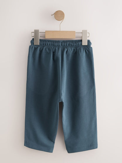 Teal Blue Wide Leg Side Stripe Joggers (3mths-7yrs) - Size 3-6 Months (62-68cm)