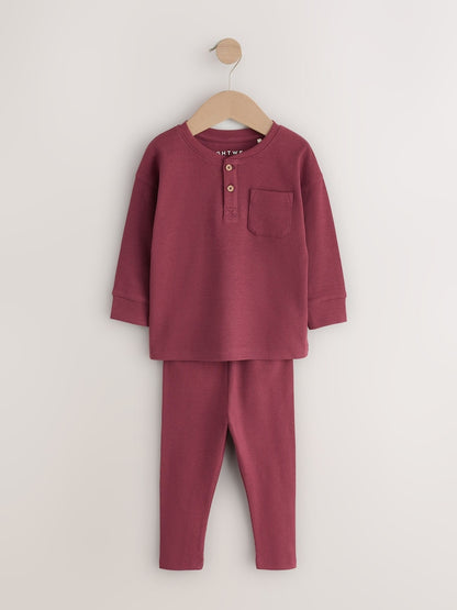 Blue/Grey/Maroon Snuggle Pyjamas 3 Pack (9mths-12yrs)