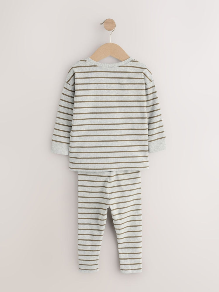 Blue/Grey/Maroon Snuggle Pyjamas 3 Pack (9mths-12yrs)