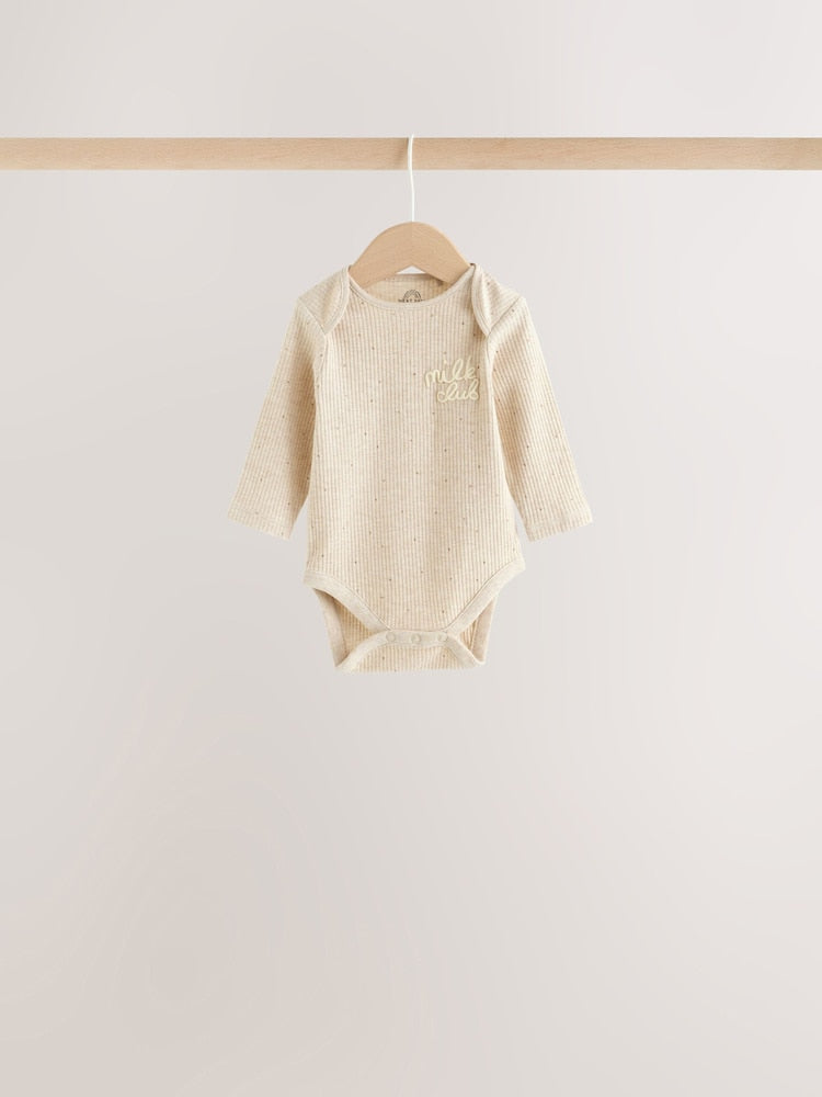 Neutral Milk Club Long Sleeve Baby Bodysuits 3 Pack