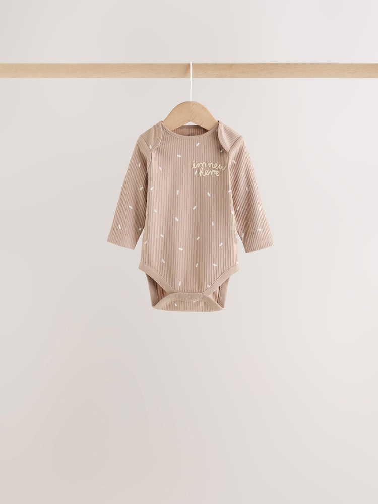Neutral Milk Club Long Sleeve Baby Bodysuits 3 Pack