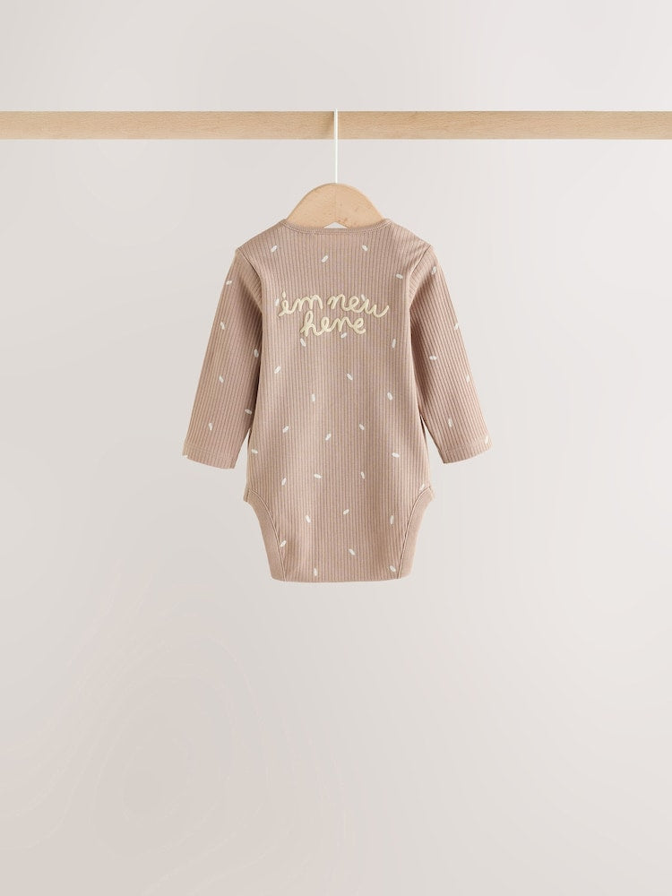 Neutral Milk Club Long Sleeve Baby Bodysuits 3 Pack