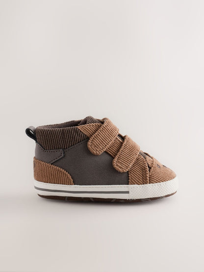 Brown Bear Hitop Baby Trainers (0-2mths)