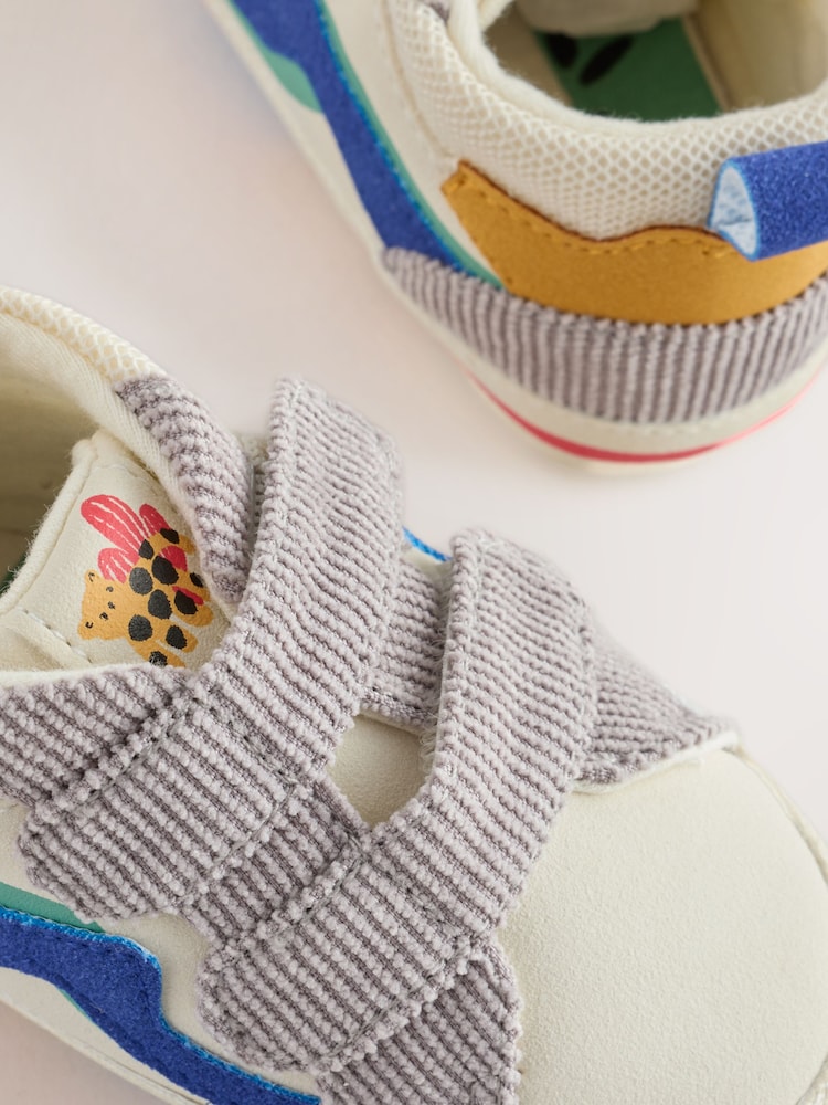 Multi Safari Hitop Baby Trainers (0-2mths)