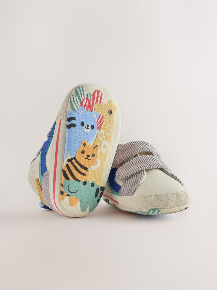 Multi Safari Hitop Baby Trainers (0-2mths)